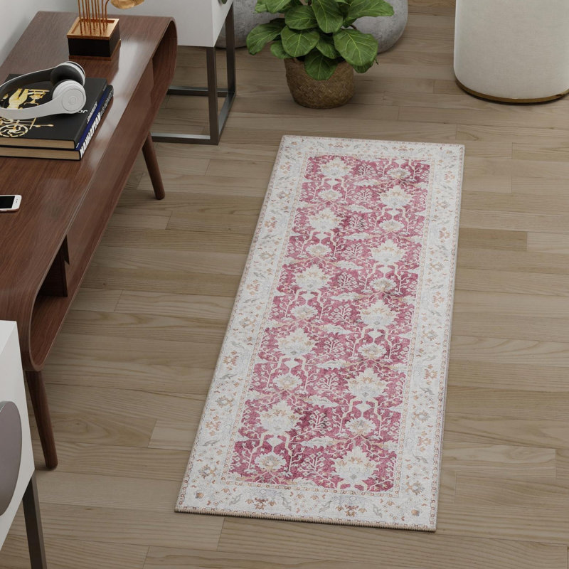 Bungalow Rose Dinah Timeless Rug, Tapis de couloir 2 pi x 6 pi 1 po
