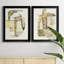 «Brown Sugar I», ensemble de 2 peintures sur toile encadrées-668397960-668397963
