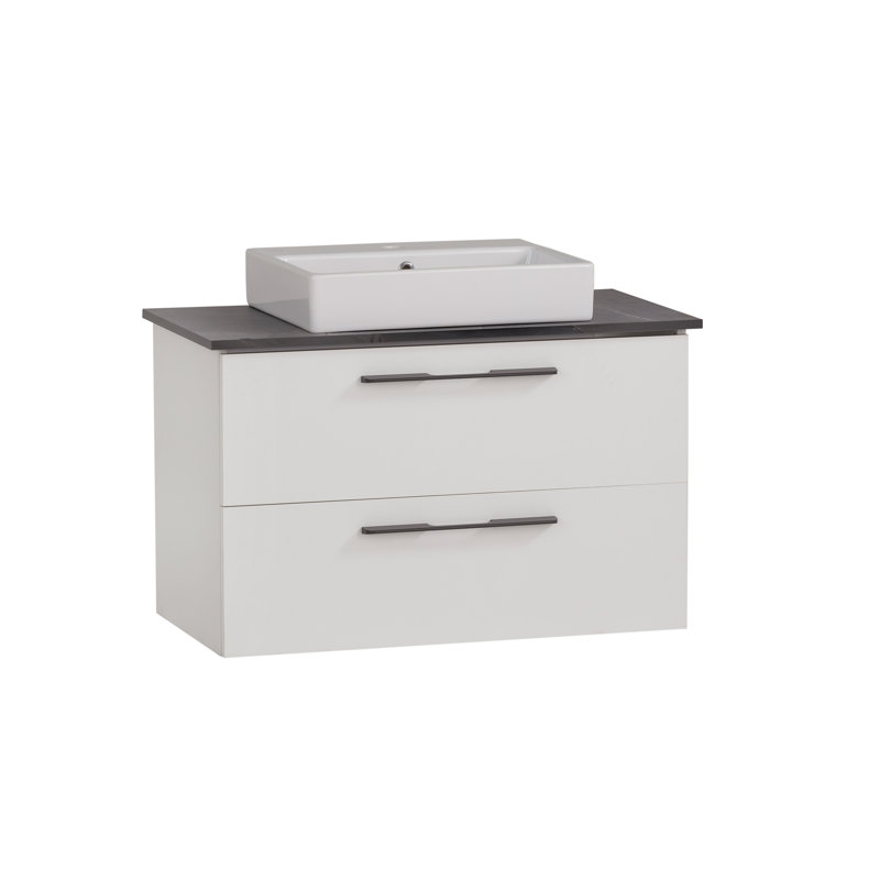 Maxim 86mm Single Bathroom Vanity with Vessel Ceramic Basin
