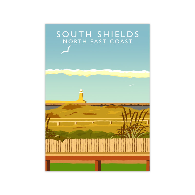 South Shields North East Coast by Richard O'Neill - Print, Unframed, 59.4cm H x 42cm W x 3cm D
