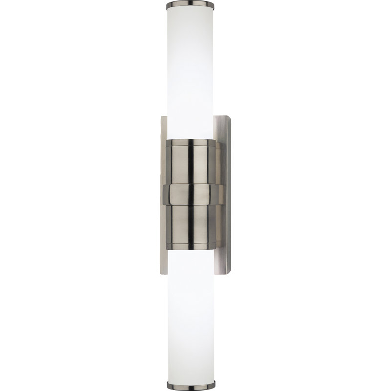 Plafonnier encastré 2 lumières DEL Roderick, Argent antique