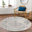 Off White Traditional Rug, Bordered Floral Stain Resistant Rug For Living Room, Dining Room, Bedroom-1662043471
