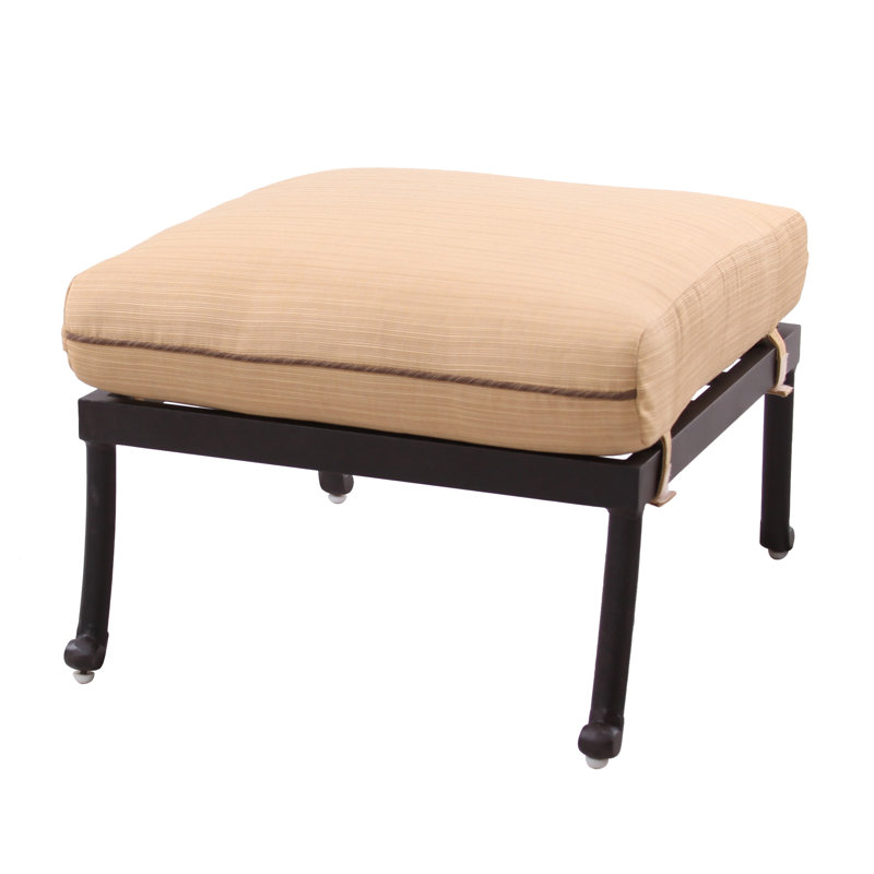 Carlitos Metal Outdoor Ottoman, Spa