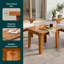 Table basse Verana (partie 2 de 2) - Collection extérieure en bois d'acacia avec protection UV et matériaux résistants aux intempéries