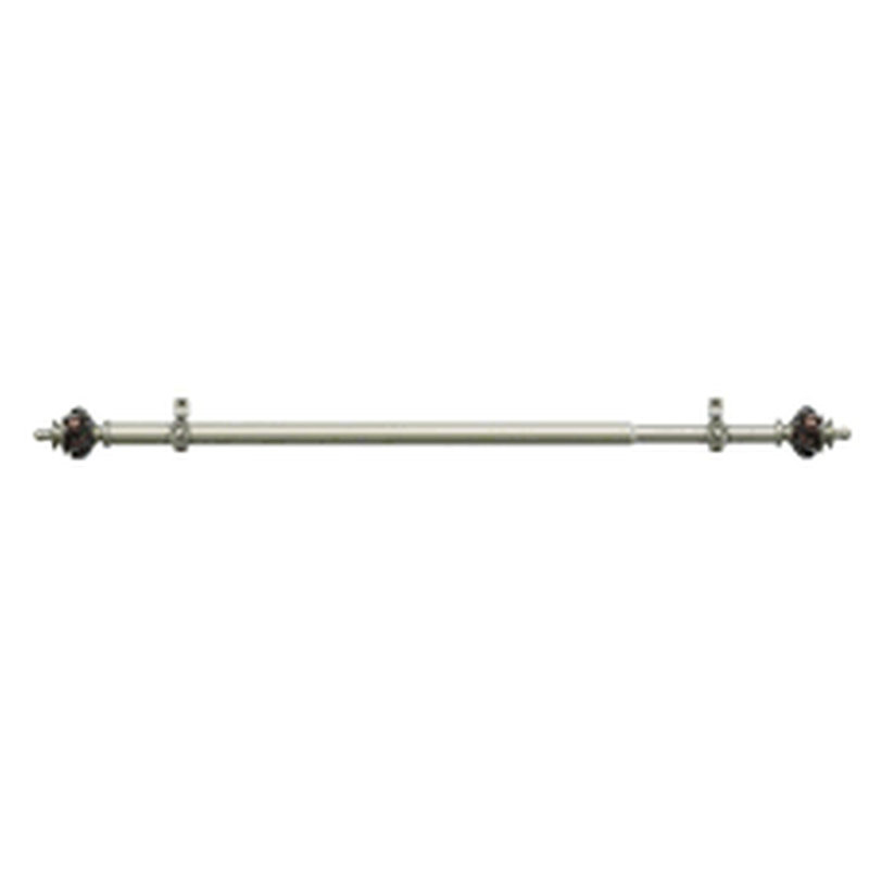 Tringle à rideaux simple métallique 1 po, 48" - 86"