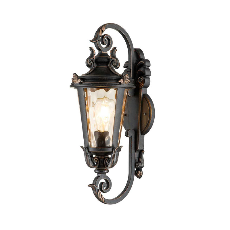 Vencimont Old Bronze Outdoor Wall Lantern, Medium
