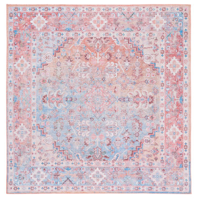 Tapis oriental rose / bleu Briana