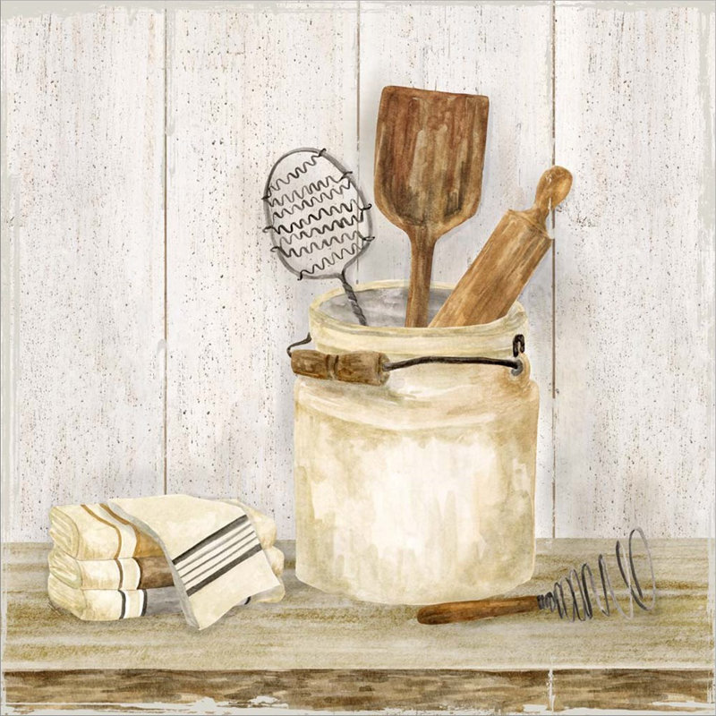 «Vintage Kitchen I» par Tara Reed, art mural sur toile