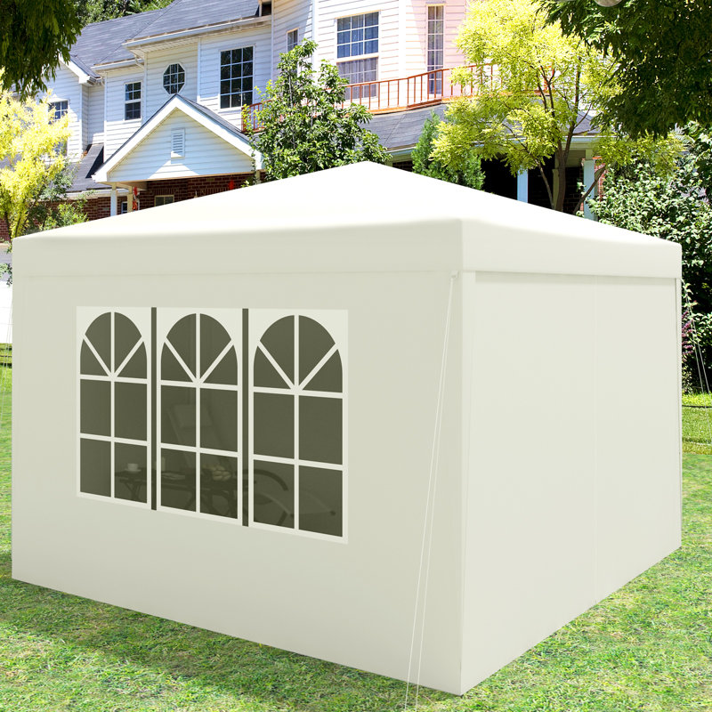 Pavillon Pop-Up Wasserdichter Faltpavillon Sonnenschutz Event Pavillon Gartenpavillon Auf Terrasse Camping Festival Pagodenzelt Aus Oxford Metallrahmen 3 X 3 M