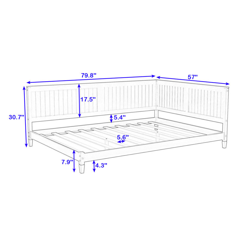 Aliosman Daybed, Full, Gray