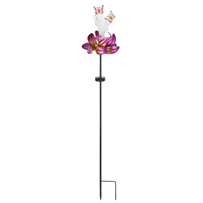 45 Inch Wind Spinner Metal and Acrylic and Solar Solar Powered Wind Spinner Standard