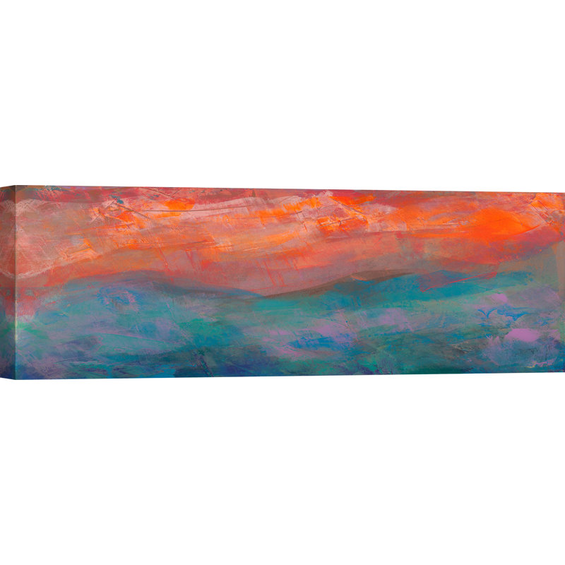Abstract Landscape with Evening Storm by Italo Corrado - Wrapped Canvas Print, 35cm H x 100cm W