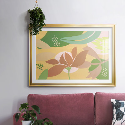 Neutral Blooms I, reproduction d'art encadrée