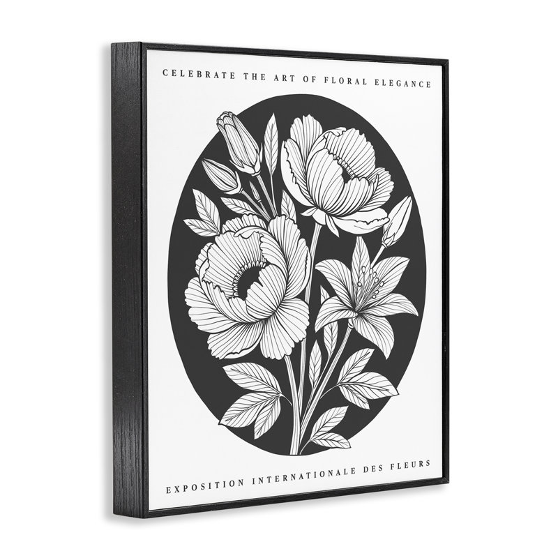Giclée encadrée noire Gallery Gallery, H 14 po x l 11 po, Giclée encadrée noir minuit