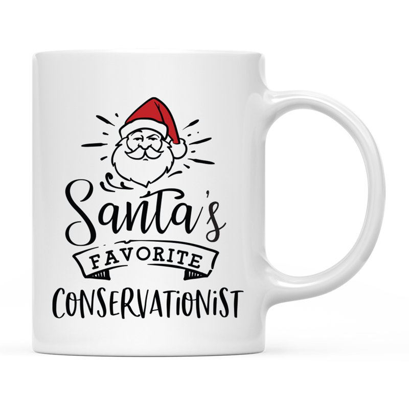 Grande tasse à café Tuileries, « Santa's Favorite Conservationist »