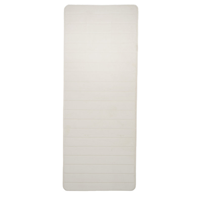 Très grand tapis de salle de bain Jaynne, Crème
