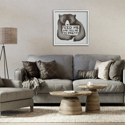 Feed & Tell Me I'm Pretty Framed Giclee, design by Tobe Fonseca