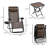 Folding Reclining Chair Set