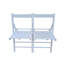 Ensemble de 2 chaises pliantes en bois