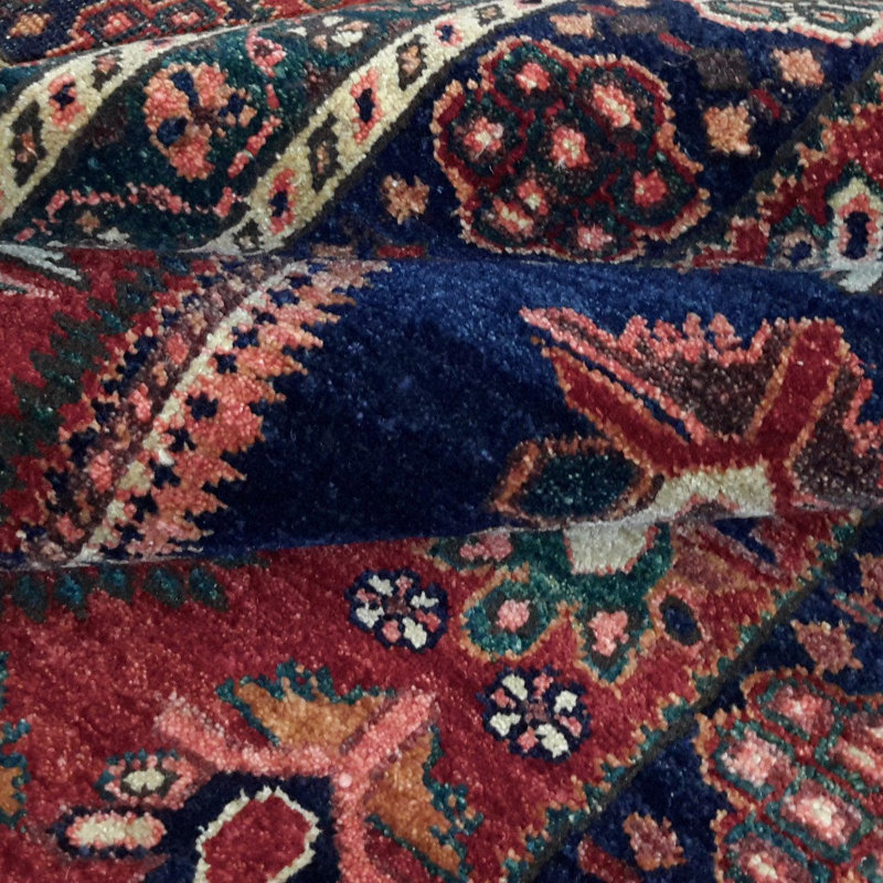 Canvello Hand Made Casual Medallion Silkroad Afshar Rug - 3'6'' X 6'6''