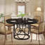 Round Metal Base Dining Table-1571544072