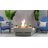 Caparro 14.5" H x 32.5" W Steel Propane Outdoor Fire Pit Table with Lid