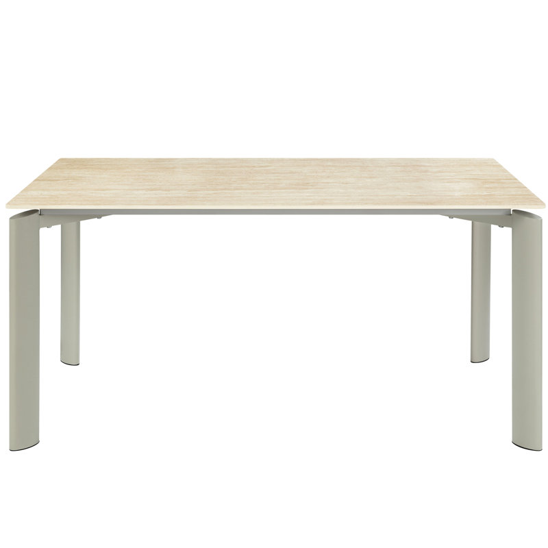 Modern Grey Ceramic Top Table For Small Dining Areas Sleek Design
