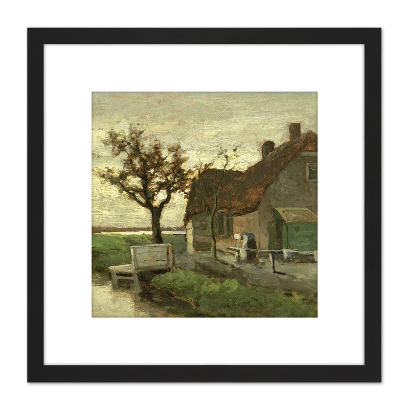 Weissenbruch Farmhouse On A Canal by Weissenbruch - Single Picture Frame Painting