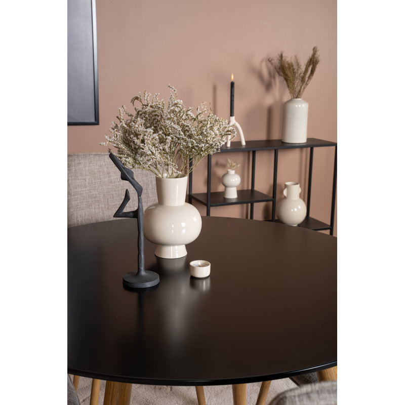 Toth 4 - Person Dining Set, Black