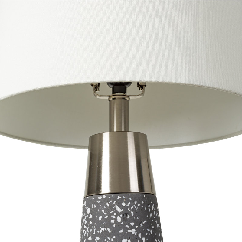 Ensemble de lampes de table Tressler, Blanc, Gris