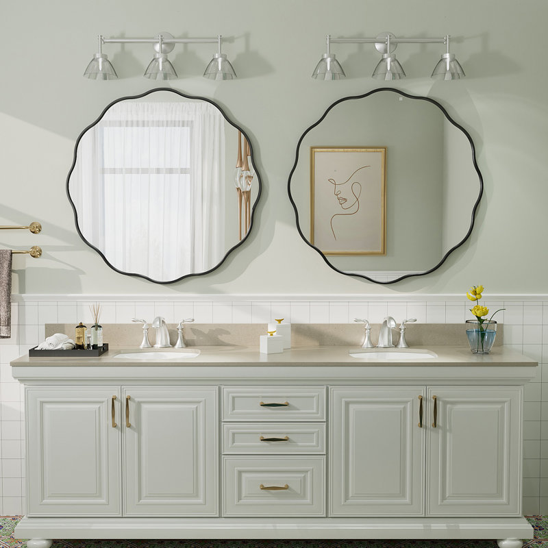 Miroir de salle de bain Amara, 32 po x 32 po