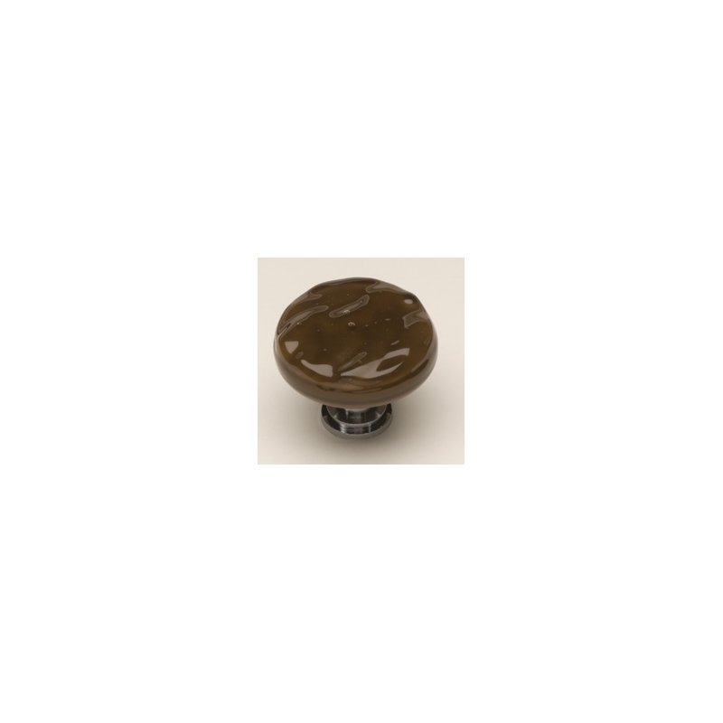 Glacier Mushroom Knob, Woodland Brown, Satin Nickel