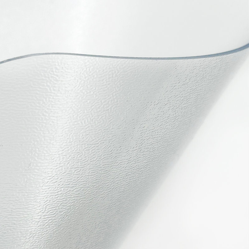 Transparent Chair Mat For Hard Floors 90x120cm With Lip, Frosted