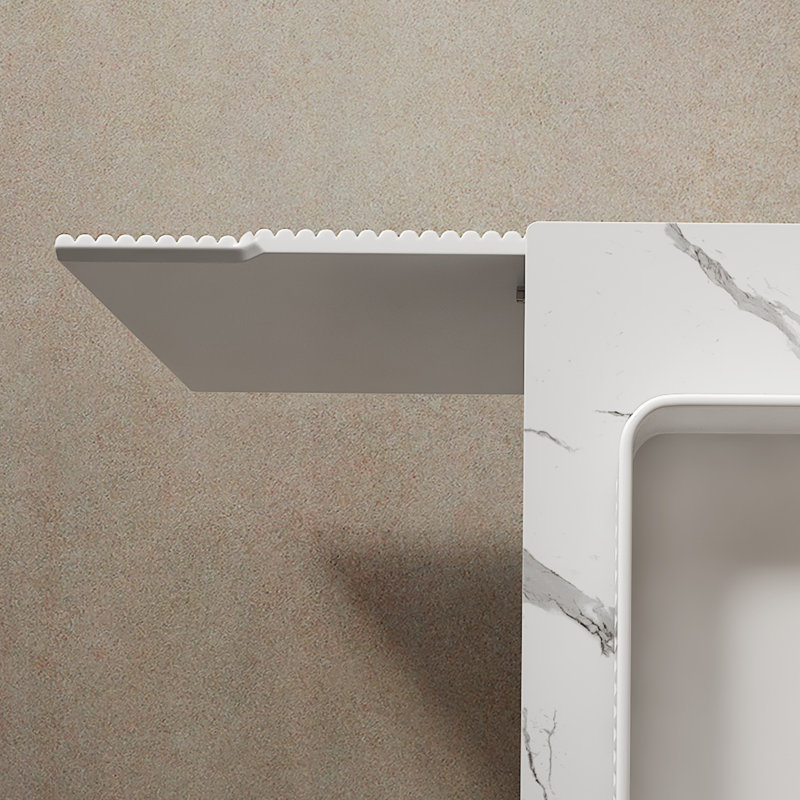 Ensemble de meuble-lavabo de salle de bain 30 po avec lavabo de comptoir en céramique, ensemble de meuble-lavabo français avec 2 grandes portes à fermeture douce, housse de maintien et pieds