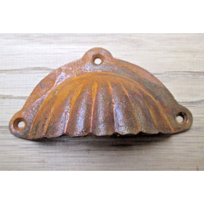 Fluted With Lugs Cup Pull Handle Antique Copper