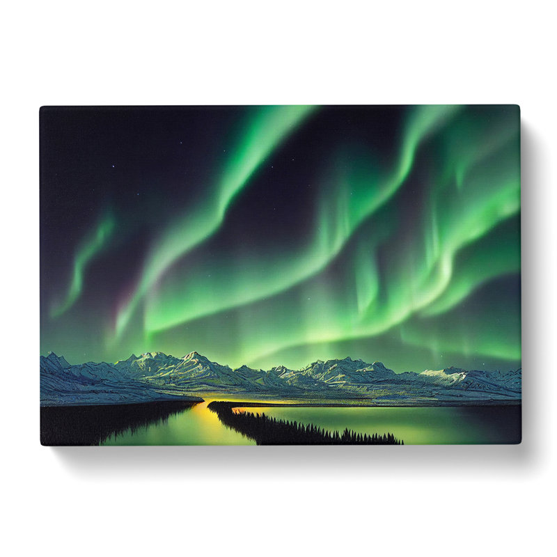 Supreme Northern Lights - Wrapped Canvas, 40cm H x 60cm W x 3cm D
