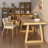 78.74" Burlywood Rectangular Solid Wood Office Sets