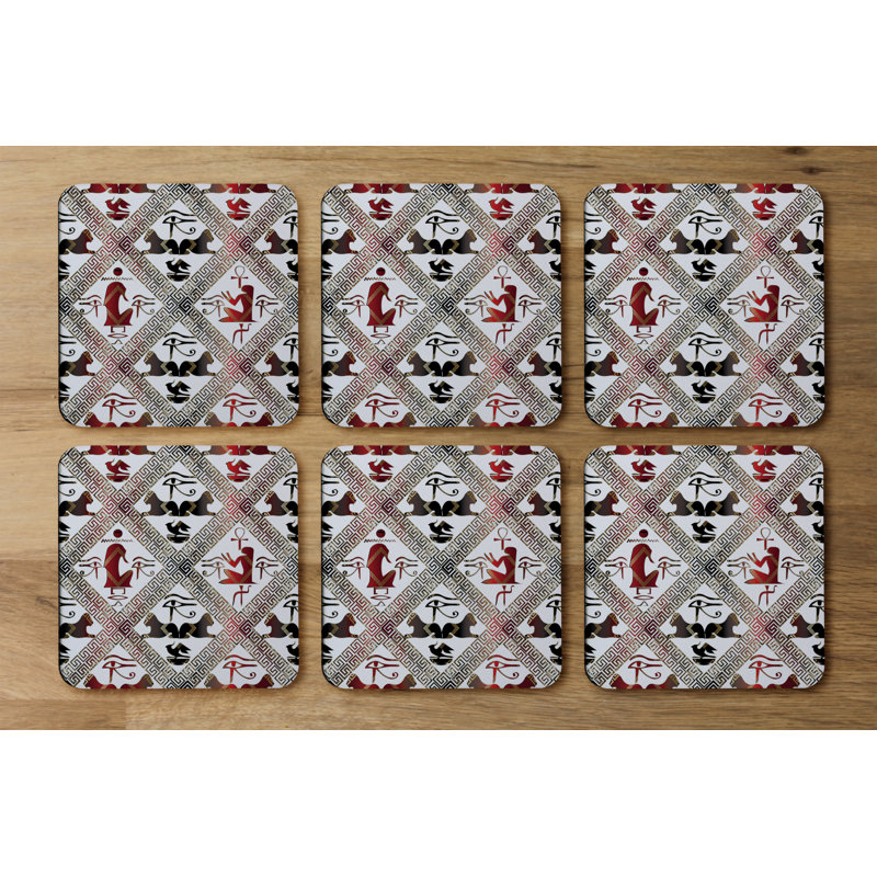 Square 6 Piece Coaster Set