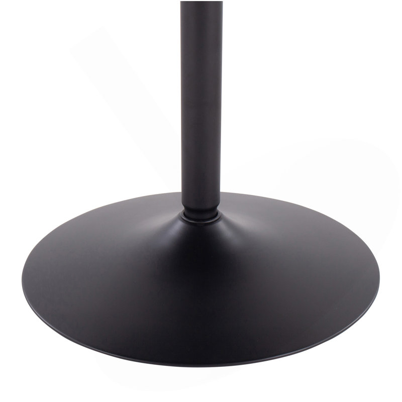 Table de salle à manger Dakota, 29.75"H x 36"L x 36"W, Noir, Noir