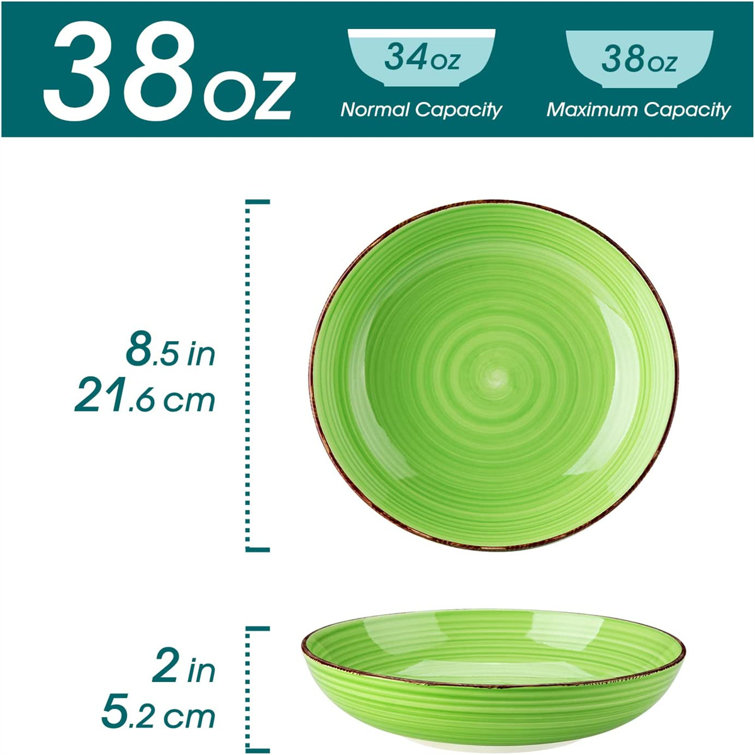 Set of 2 Microwave Safe Picnic Bowls