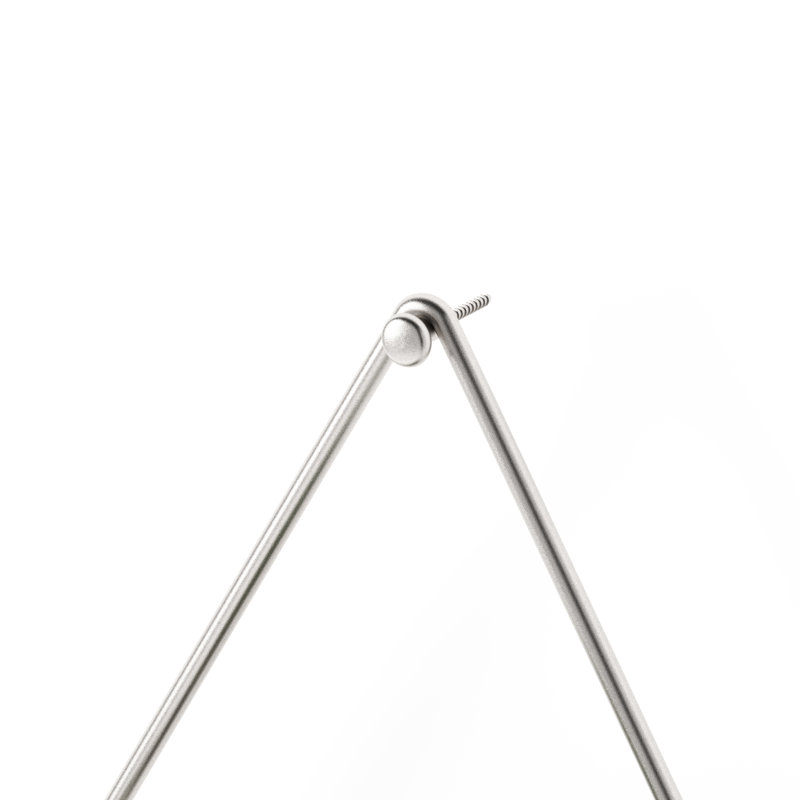 Small Black and Brass Geometric Hanging Planter Set