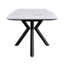 Extendable Metal Base Dining Table-989658328