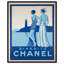 Impression sur toile Biarritz Blue Belle par Art Remedy-118148797-118148798