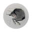 Zodiac Taurus Vegan Leather Round Pebble Placemat-1646898157