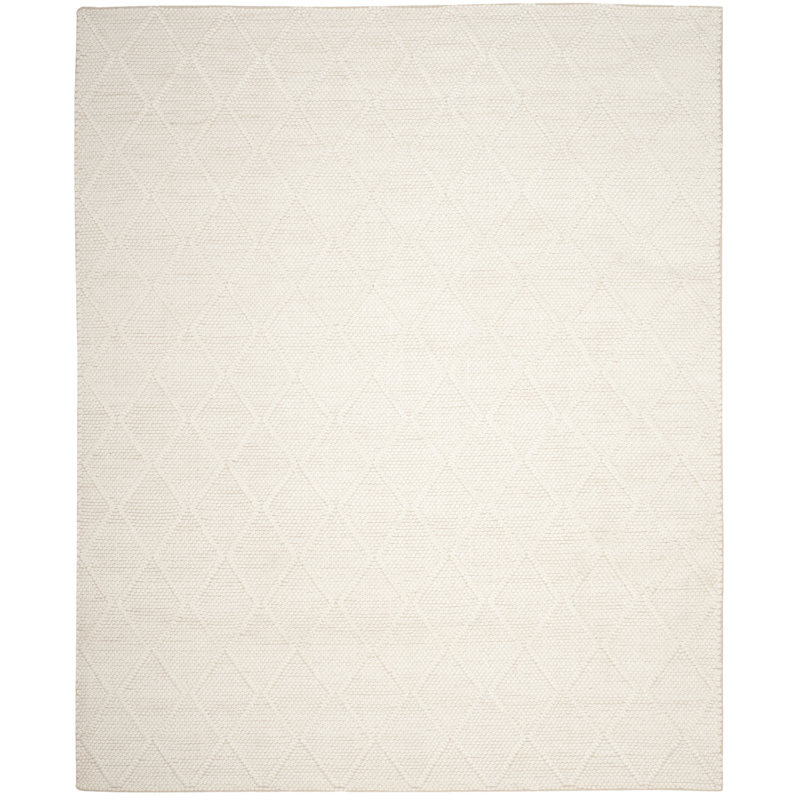 Millie Hand-Knotted Ivory Wool & Viscose 8' x 10' Area Rug