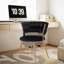 Fauteuil d'appoint en velours-1465119032