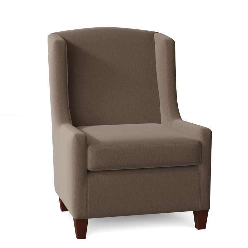 Sweetwater Cotton Wingback Chair, Tweetie 7 Tan Performance Velvet, Yes, Manhattan