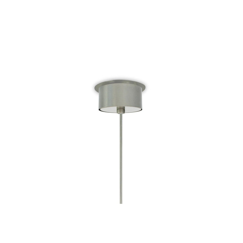Link Suspension Pendant - Large - E26 Base - Gray Shade - Nickel, Gray, Nickel, 15.7" H x 27.1" W x 27.1" D