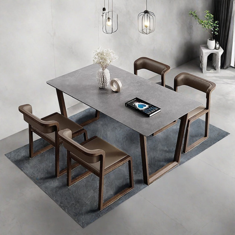 Table de salle à manger rectangulaire, H 29,53 po x L 55,12 po x l 31,5 po