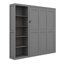 Grand lit escamotable compact avec rangement-405095198
